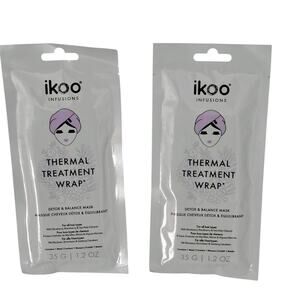 Ikoo Thermal Treatment Wrap Detox & Balance Mask 1.2 oz. Set of 2 NEW Packets